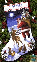 Набір для вишивки хрестиком Santa's Arrival Stocking Dimensions 08683