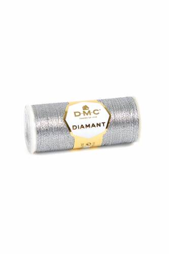 D415 нитка металік DMC Diamant, срібло фото 2