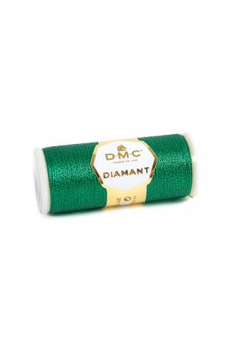 D699 нитка металік DMC Diamant, зелена фото 2