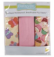 Набір ламінованих тканин Sweet Stuff Butterflies and Cupcakes, Babyville Boutique 35024
