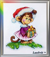Набір для вишивання Кокетлива мавпочка, ЛанСвіт Д-053