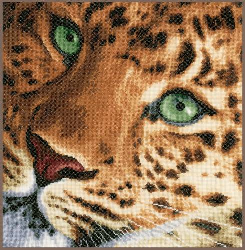 Graceful Leopard (Изящный леопард), набор для вышивки крестом, Lanarte, PN-0155213