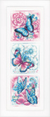 Набір для вишивання хрестом Блакитні метелики, Vervaco, PN-0147044