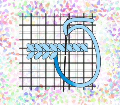 Водорозчинний флізелін із малюнком Сітка Аїда №14 Confetti К-259