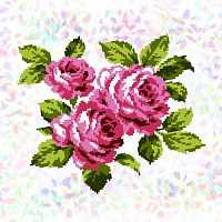 Водорозчинний флізелін із малюнком Букет троянд Confetti К-302