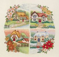 Набор для вышивки крестиком Seasonal Cottages Anchor PCE750
