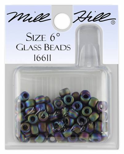 16611 бисер Mill Hill, 6/0 Frosted Jewel Tones Glass Beads фото 3