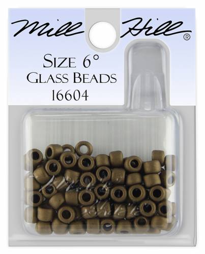 16604 бисер Mill Hill, 6/0 Antique Mocha Glass Beads фото 3