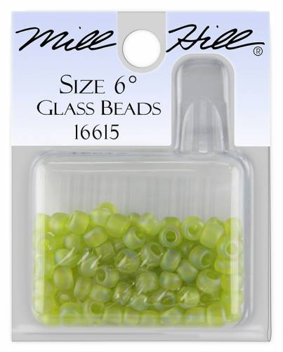 16615 бисер Mill Hill, 6/0 Frosted Citrus Glass Beads фото 3