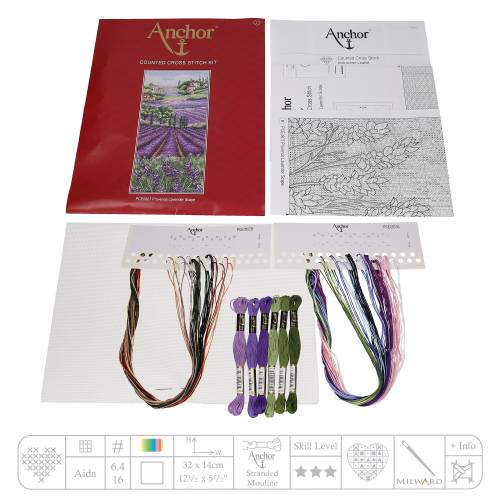 Набір для вишивання хрестиком Provence Lavender Anchor PCE0807 фото 2