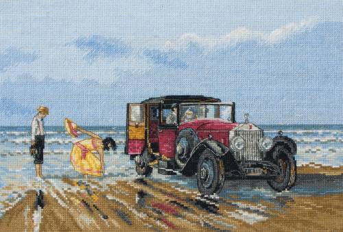 Набір для вишивання хрестиком Vintage Rolls On The Beach Anchor PCE760
