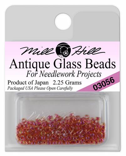 03056 бисер Mill Hill, 11/0 Antique Red Antique Glass Beads фото 3
