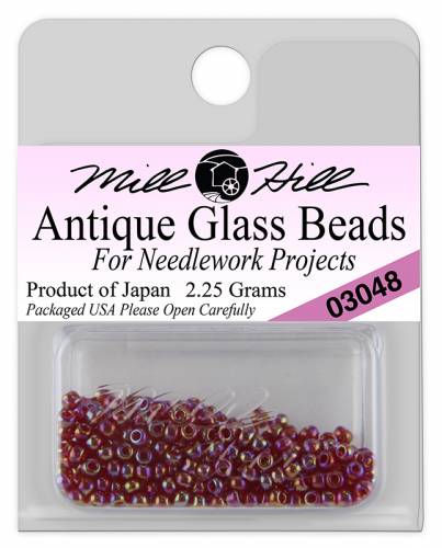 03048 бисер Mill Hill, 11/0 Cinnamon Red Antique Glass Beads фото 3