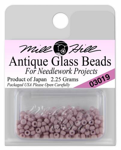 03019 бисер Mill Hill, 11/0 Soft Mauve Antique Glass Beads фото 3