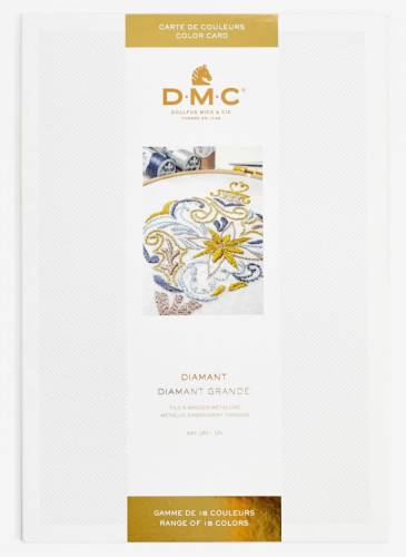 Карта кольорів металізованої нитки DMC Diamant та Diamant Grande, W380B