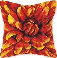 Набор для вышивки подушки Золотистый георгин Orchidea 9095