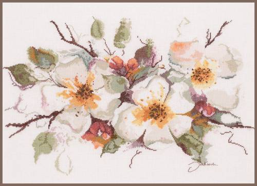Apple Blossom (Яблоневый цвет), набор для вышивки крестом, Lanarte PN-0008051