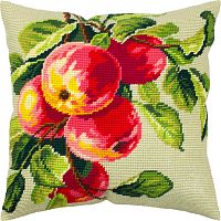 Набор для вышивки подушки полукрестом Ветка яблони Чарівниця V-329