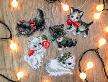 Набір для вишивки хрестиком Christmas Kittens Toys Letistitch LETI 987