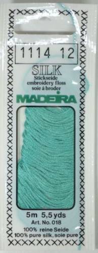 1114 шовкове муліне Madeira Silk Mid Aqua фото 2