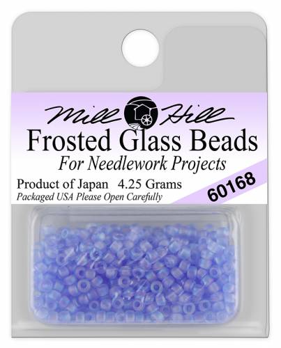 60168 бисер Mill Hill, 11/0 Sapphire Frosted Seed Beads фото 2