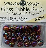 05609 бисер Mill Hill, 3/0 Opal Smoky Topaz Pebble Glass Beads