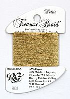 PB03 Нитка Treasure Braid Petite Rainbow Gallery Gold