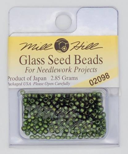 02098 бисер Mill Hill, 11/0 Pine Green Glass Beads фото 2