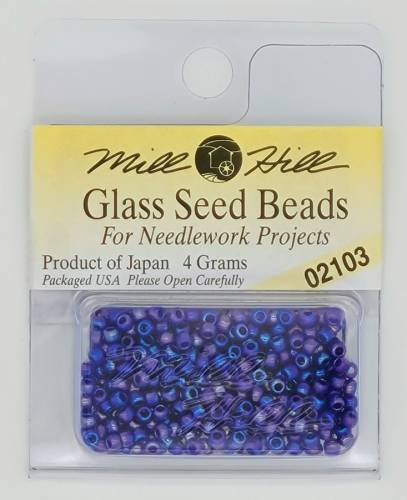 02103 бисер Mill Hill, 11/0 Periwinkle Glass Beads фото 2