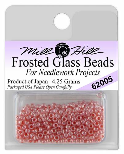 62005 бисер Mill Hill, 11/0 Dusty Rose Frosted Seed Beads фото 2