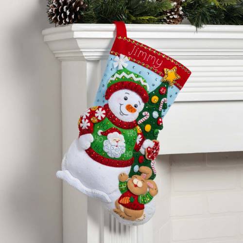 Набір для фетрової аплікації Festive Sweater Christmas - Bucilla 89541E фото 3