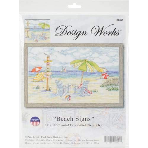 Набір для вишивки хрестиком Beach Signs Design Works 2862 фото 2