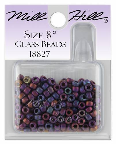 18827 бисер Mill Hill, 8/0 Matte Confetti Amethyst Glass Beads фото 3