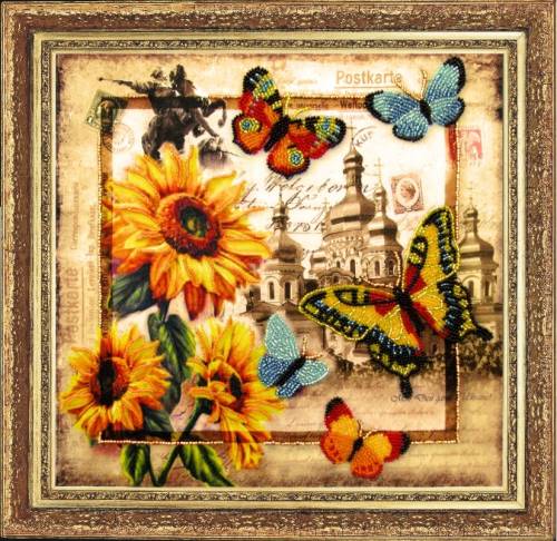 Набір для вишивки бісером Привіт з України, Butterfly 114