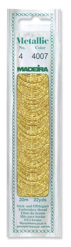 4007 муліне металлік Madeira #4, щире золото фото 2