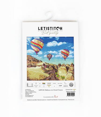 Набір для вишивки хрестиком Balloons over Grand Canyon Letistitch LETI 961 фото 3