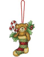 Набір для вишивки хрестиком Bear Ornament Dimensions 70-08894