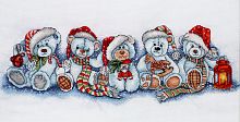 Набор для вышивки Рождественские мишки Alisena 1267