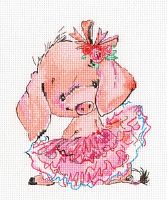 Розовая балерина, набор для вышивки РТО C314