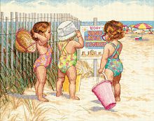 Набір для вишивання хрестиком Beach Babies, Dimensions 35216
