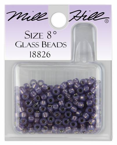 18826 бисер Mill Hill, 8/0 Opal Hyacinth Glass Beads фото 3
