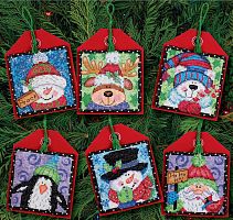 Набір для вишивки хрестиком Christmas Pals Ornaments Dimensions 70-08842