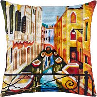 Набор для вышивки подушки полукрестом Венеция Чарівниця V-135