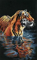 Набір для вишивання хрестиком Tiger Chilling Out, Dimensions 35222