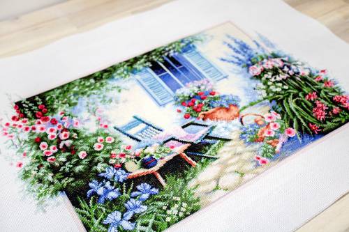Набор для вышивки крестиком Цветочный сад Luca-S B 2342 фото 2