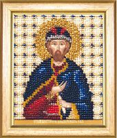 Икона святого благоверного князя Романа, набор для вышивки бисером Чарівна мить Б-1166