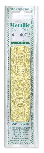 4002 муліне металлік Madeira #4, біле золото фото 2