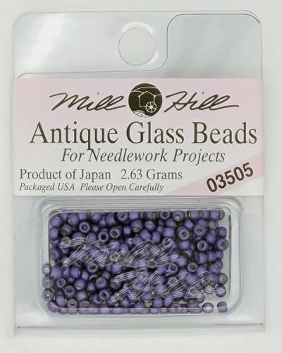03505 бисер Mill Hill, 11/0 Satin Purple Antique Glass Beads фото 2