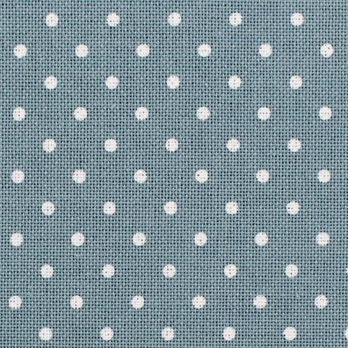 Ткань равномерная 32 ct Murano Petit Point Zweigart 3984/5269, темно-голубая с точками