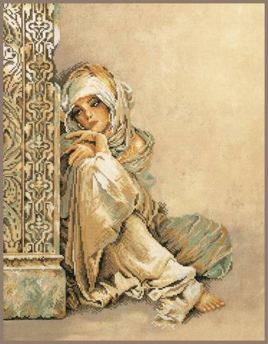 Arabian Woman (Арабка), набор для вышивки крестом, Lanarte PN-0008001